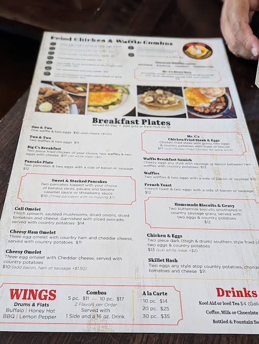 Menu Mr Cs Fried Chicken Waffles - 23
