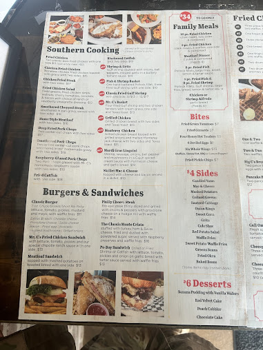 Menu Mr Cs Fried Chicken Waffles - 24