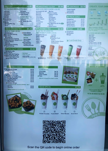Menu Mr Green Bubble - 28
