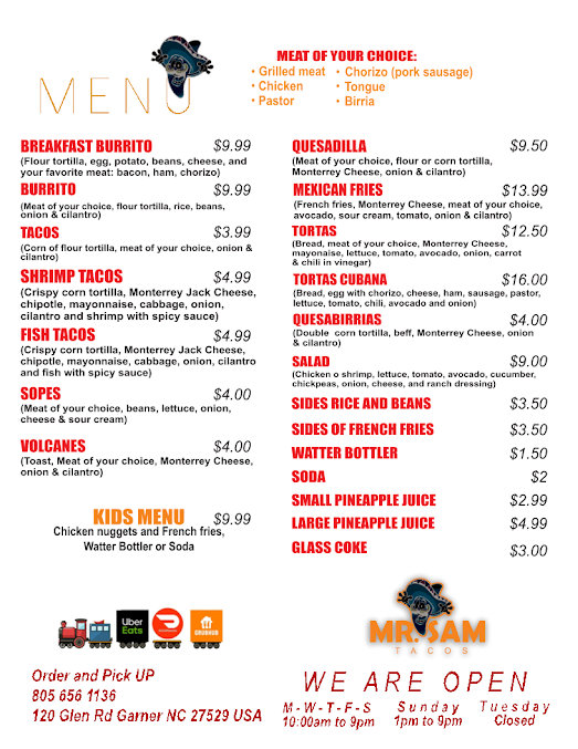 Menu Mr. Sam Tacos - 20