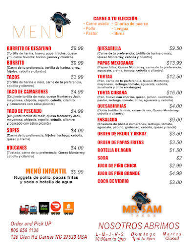 Menu Mr. Sam Tacos - 22