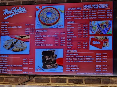 Menu Mrs Fields Cookies - 22