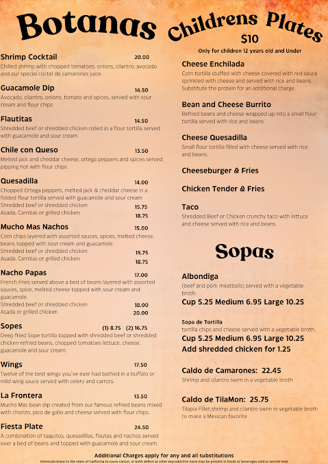 Menu Mucho Mas - 20