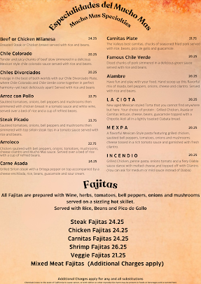 Menu Mucho Mas - 24