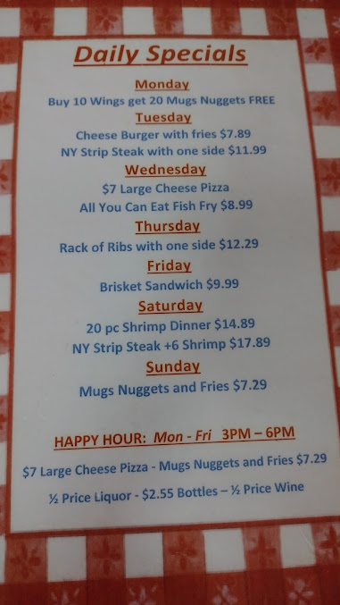 Menu Mugs N Jugs Family Grille - 23