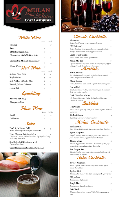 Menu Mulan Asian Bistro East - 27