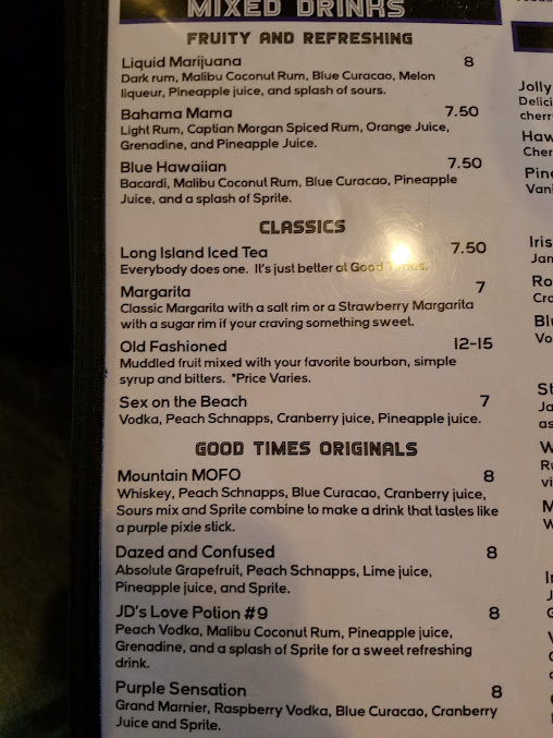 Menu Mulligans Arcade & Tavern - 27
