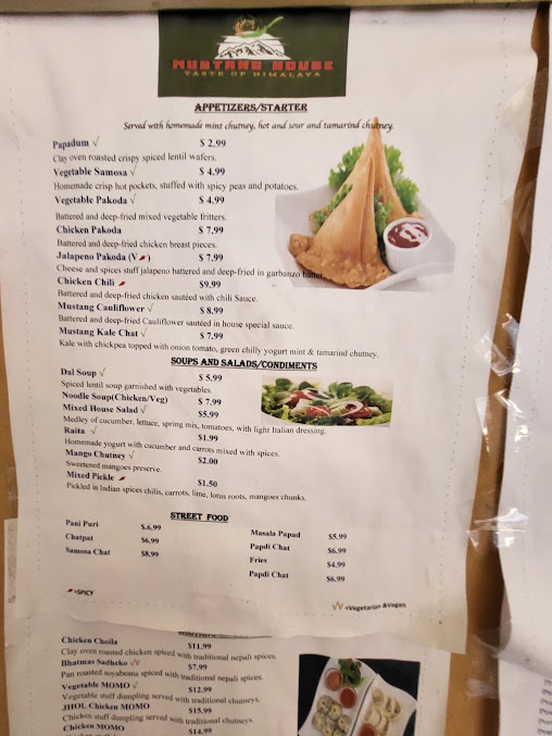 Menu Mustang House - 22