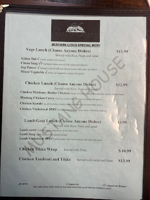 Menu Mustang House - 24