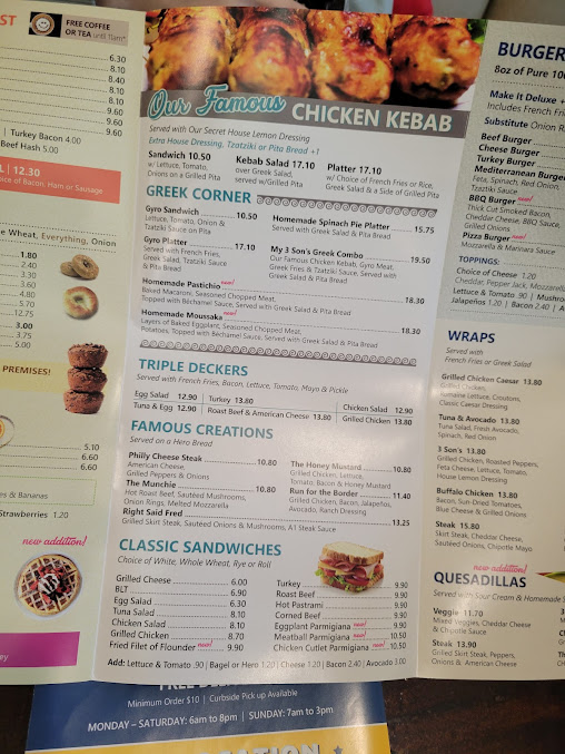 Menu My 3 Sons Diner - 21