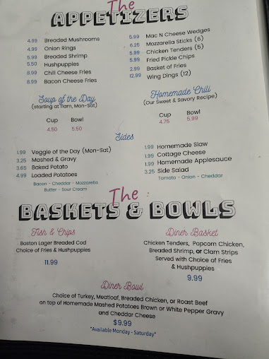 Menu Nancys Main Street Diner - 20