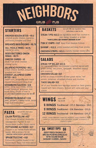 Menu Neighbors Grub And Pub - 20
