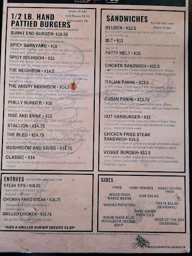 Menu Neighbors Grub And Pub - 22