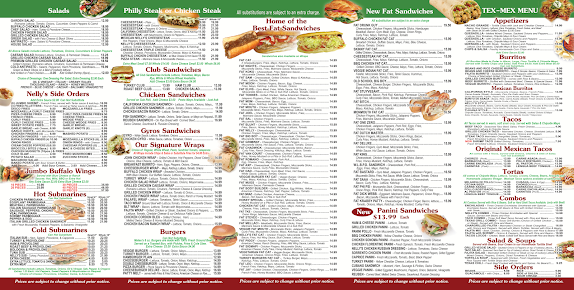 Menu Nellys Grill Pizzeria - 20