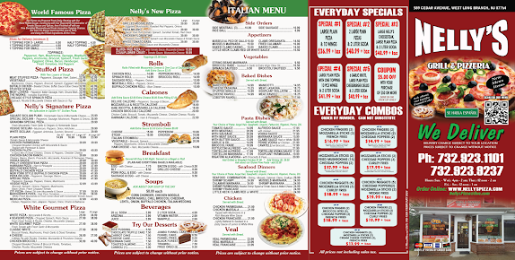 Menu Nellys Grill Pizzeria - 21