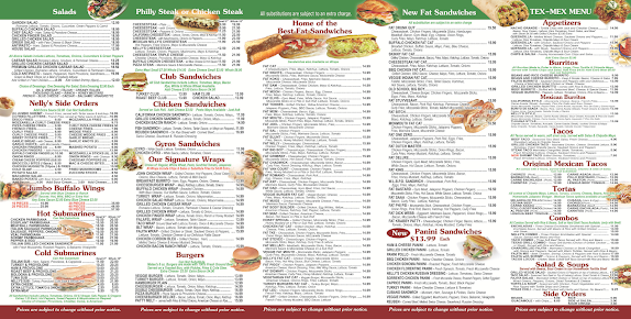 Menu Nellys Grill Pizzeria - 22