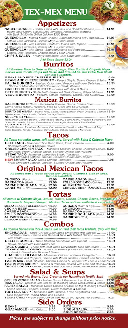 Menu Nellys Grill Pizzeria - 26