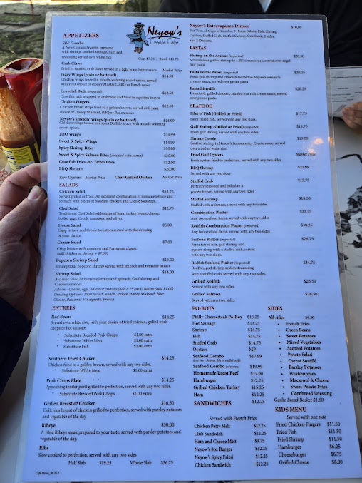 Menu New Orleans Creole Cafe - 21