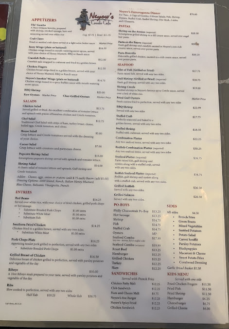 Menu New Orleans Creole Cafe - 25