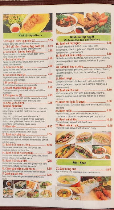 Menu Nhà Hàng Vietnam Restaurant - 22