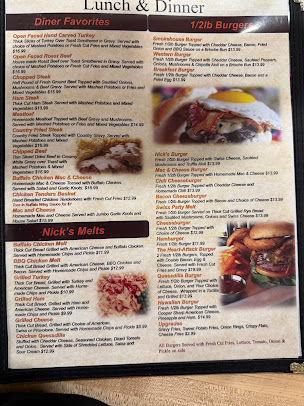 Menu Nick's Diner & Pizzeria - 22