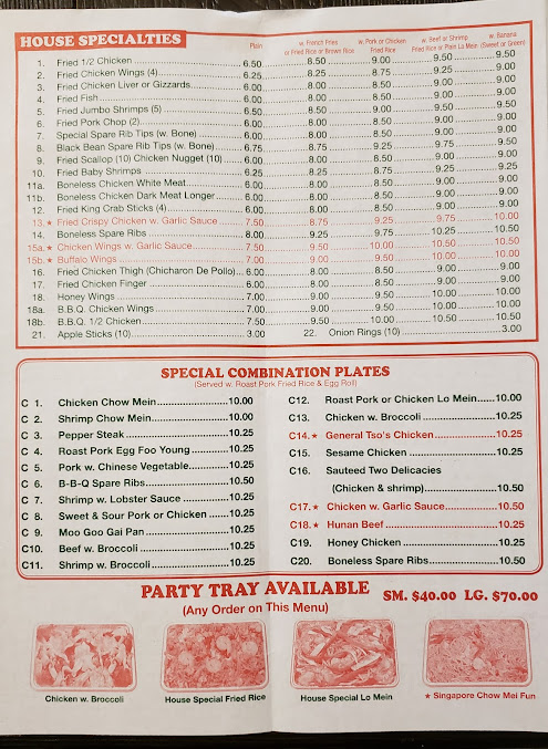 Menu No 1 China - 20