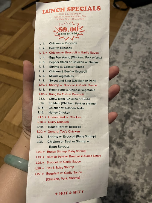 Menu No 1 China - 28