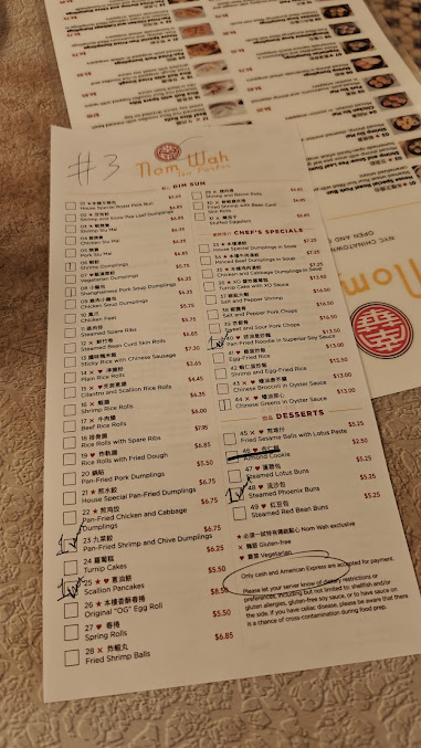 Menu Nom Wah Tea Parlor - 20