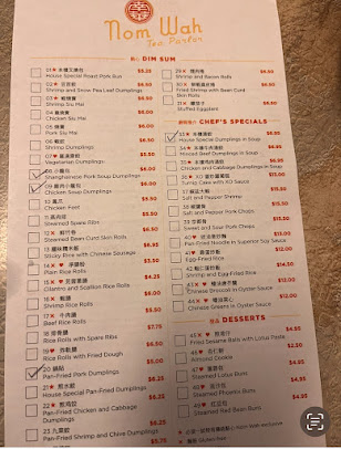 Menu Nom Wah Tea Parlor - 23