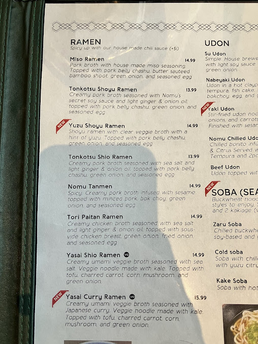 Menu Nomu Ramen & Sushi - 20