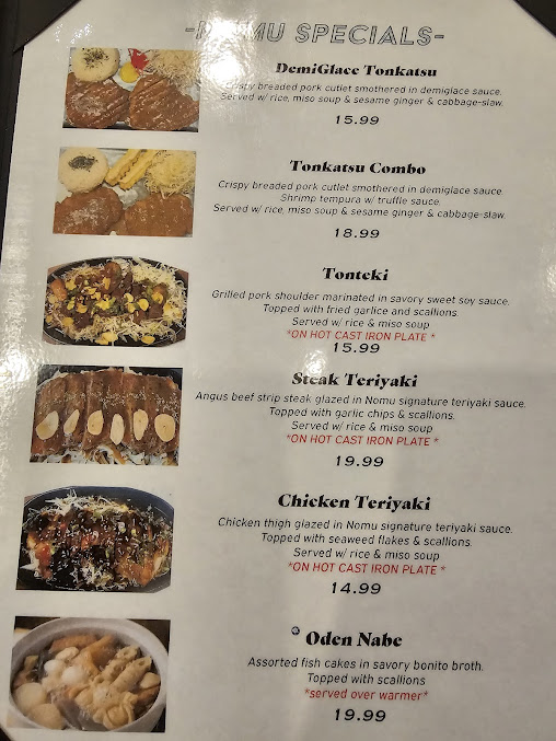 Menu Nomu Ramen & Sushi - 27