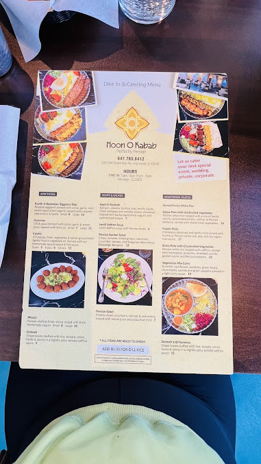 Menu Noon O Kabab Of Highwood - 23