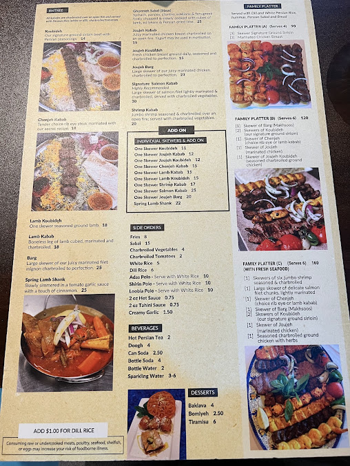 Menu Noon O Kabab Of Highwood - 24