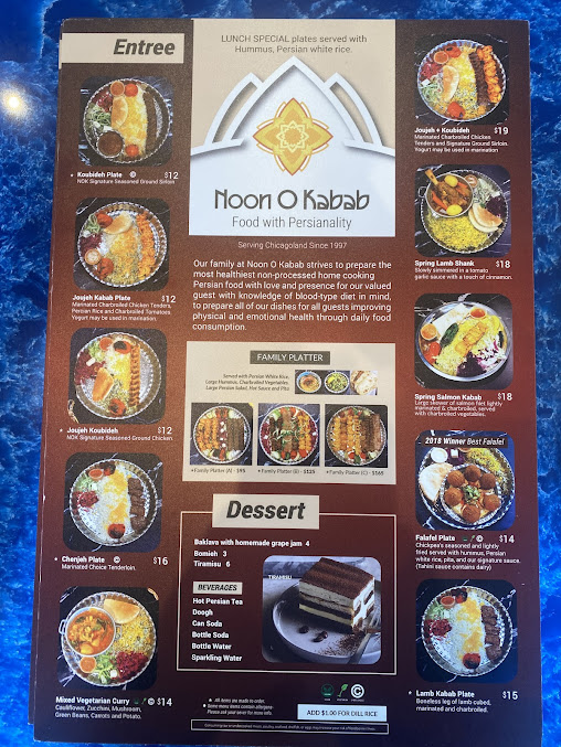 Menu Noon O Kabab Of Highwood - 25