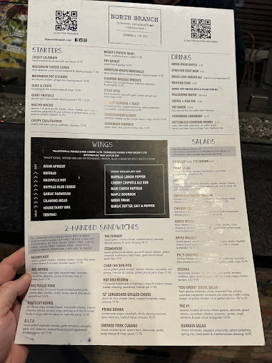 Menu North Branch - 25