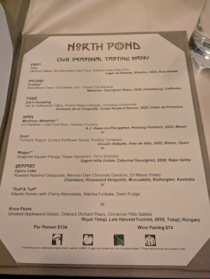 Menu North Pond - 20