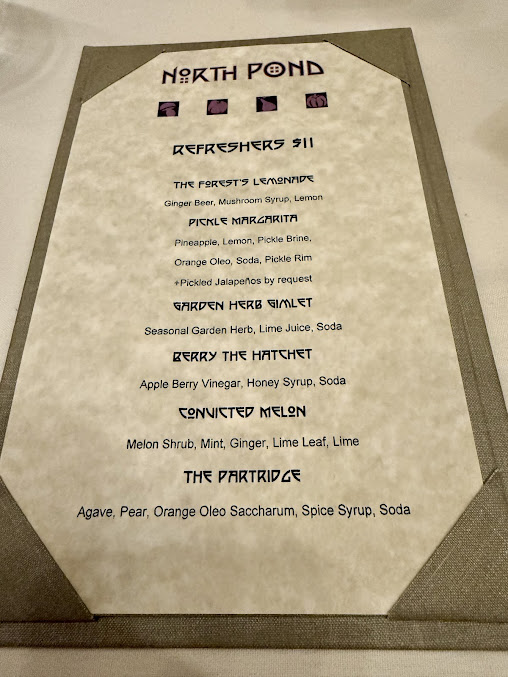 Menu North Pond - 21