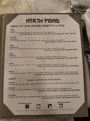 Menu North Pond - 22
