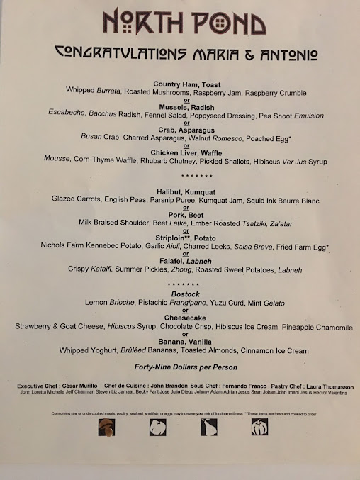 Menu North Pond - 25