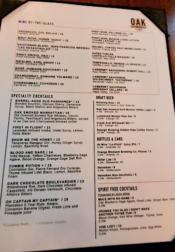 Menu Oak Steakhouse - 22