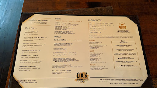 Menu Oak Steakhouse - 23
