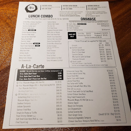 Menu Ootoro Sushi - 26