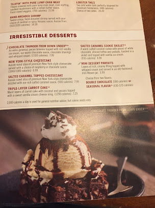 Menu Outback Steakhouse - 27