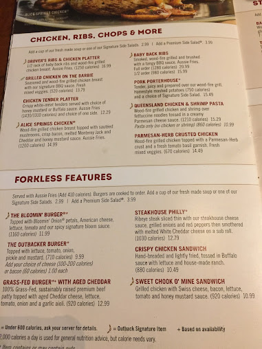 Menu Outback Steakhouse - 29