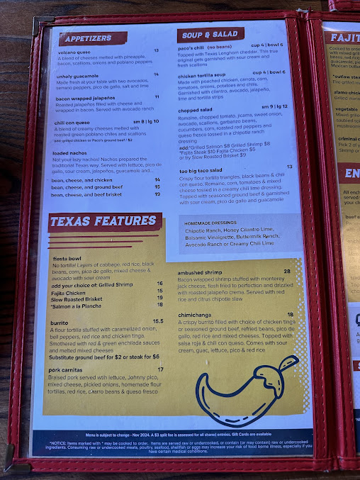 Menu Paco's Tacos & Tequila - 23