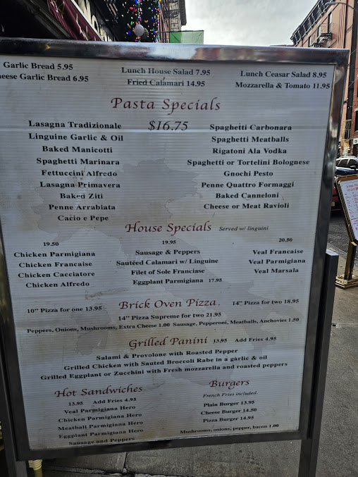 Menu Paesano Of Mulberry Street - 26
