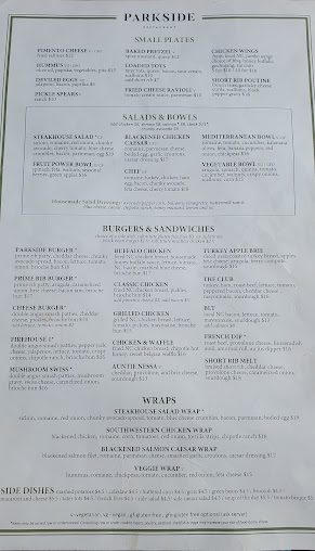 Menu Parkside Restaurant - 21
