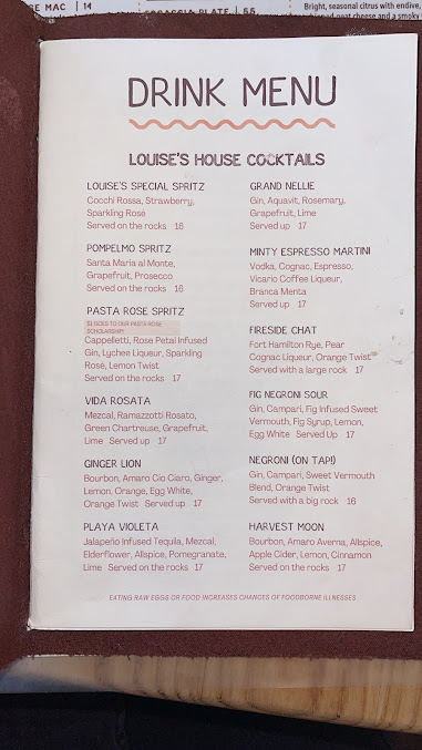 Menu Pasta Louise Restaurant - 27
