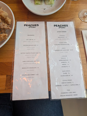 Menu Peaches Prime - 20