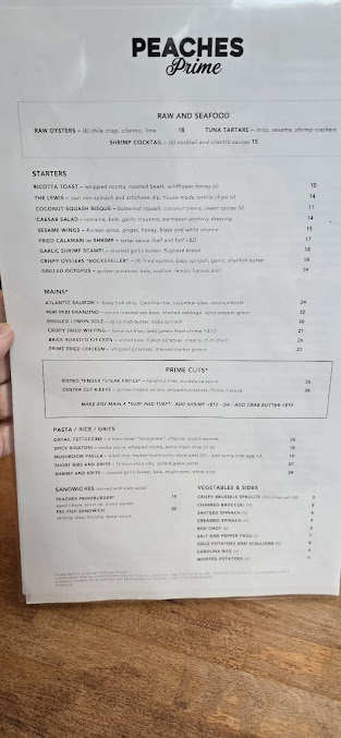 Menu Peaches Prime - 23